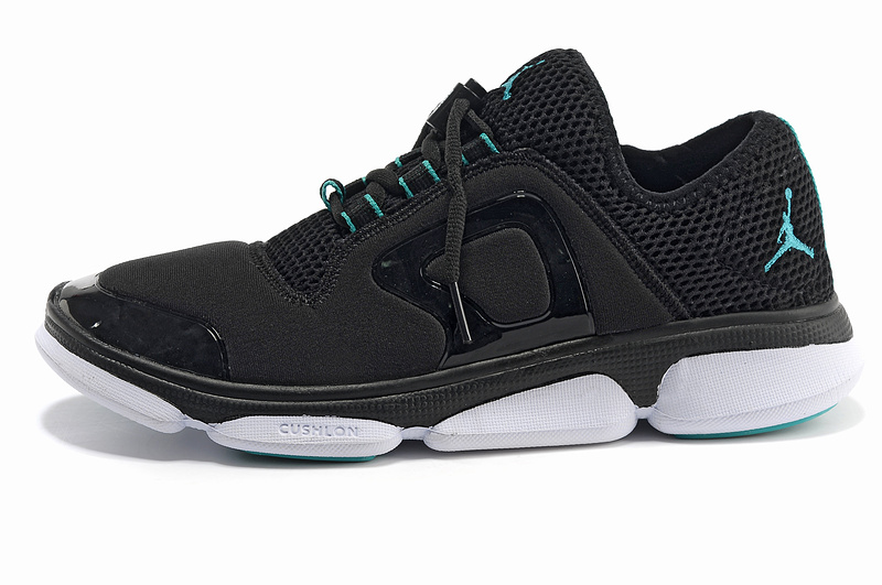 2013 Air Jordan Running Shoes Black White Green