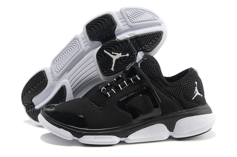 2013 Air Jordan Running Shoes Black White - Click Image to Close