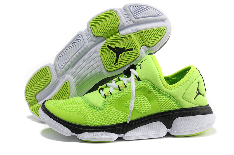 2013 Air Jordan Running Shoes Green Black White - Click Image to Close