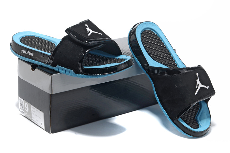 2013 Jordan Hydro 2 Black Blue Slipper