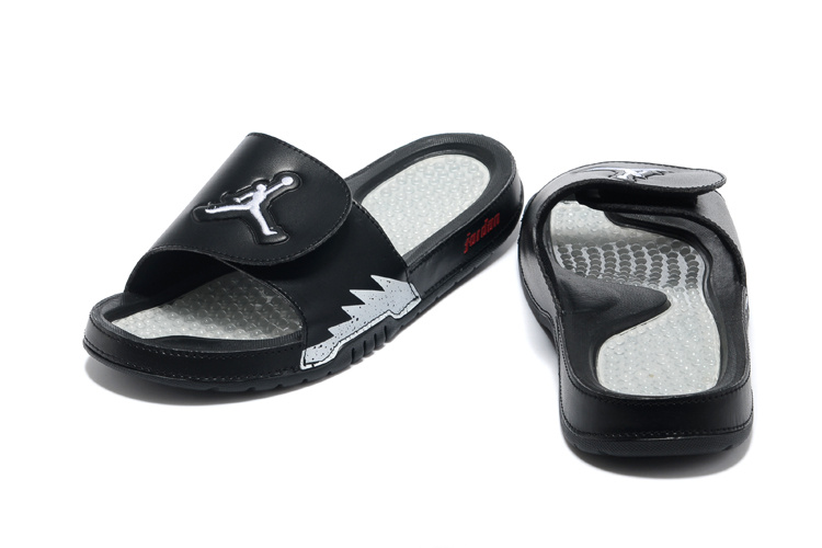 2013 Jordan Hydro 5 Black White Slipper.jpg