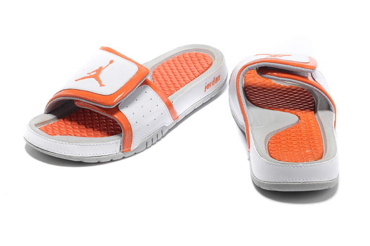 2013 Jordan Hydro 2 White Orange Slipper