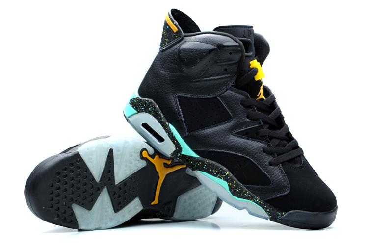 2014 Air Jordan 6 Retro Dark Blue Green Shoes