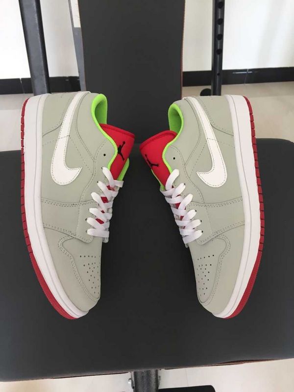 2015 30th Air Jordan Low Grey Red Green Shoes - Click Image to Close