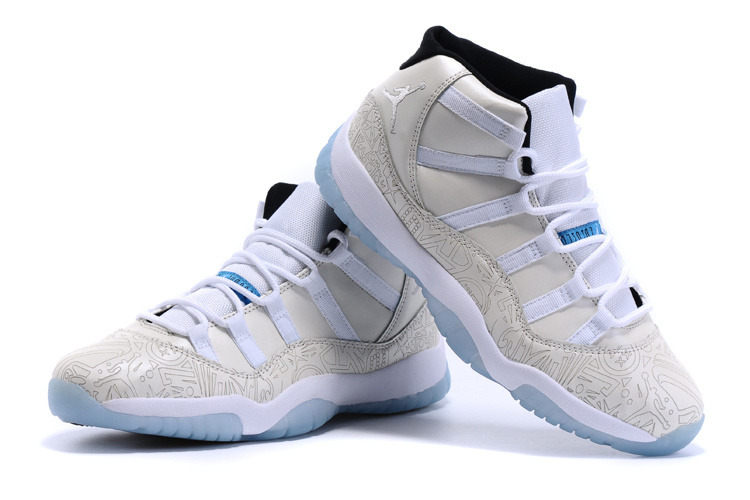 2015 Air Jordan 11 LAB4 White Baby Blue Shoes