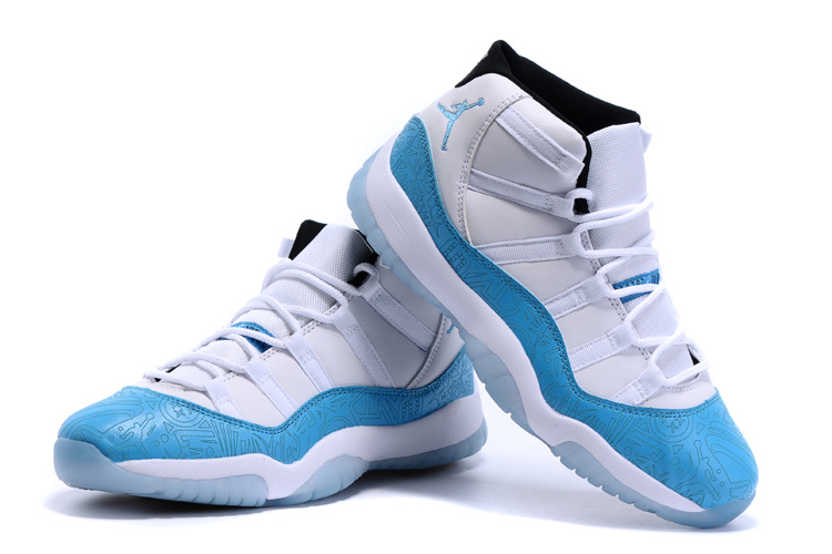 2015 Air Jordan 11 LAB4 White Blue Shoes