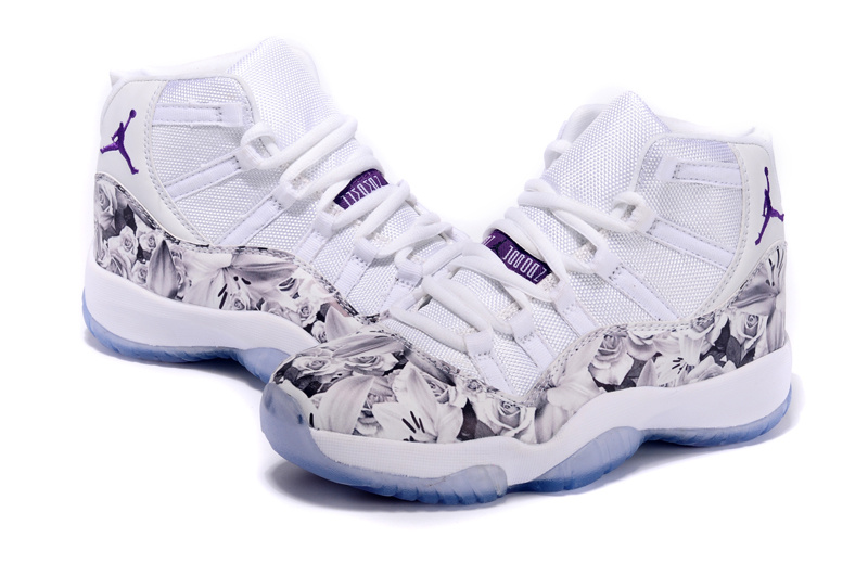 2015 Air Jordan 11 Scrawl White Grey Shoes For Women - Click Image to Close