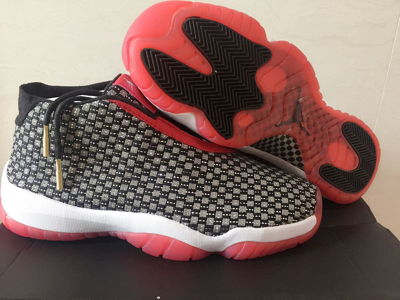 2015 Air Jordan Future Black Red Whihte Shoes