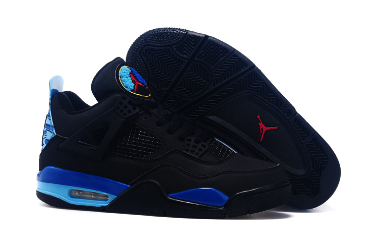2015 Black Blue Red Jordan 4 And Shoes