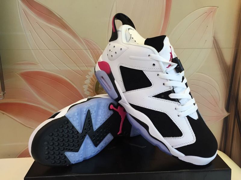 Latest Air Jordan 6 Low White Black Shoes - Click Image to Close