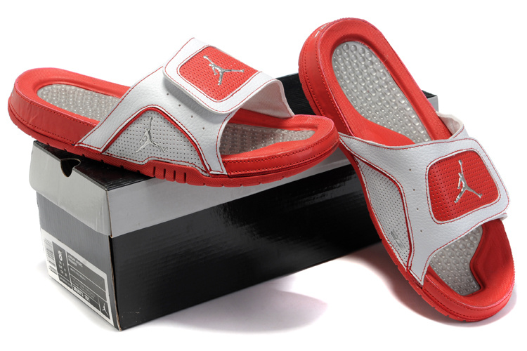 2015 Jordan Hydro 5 Red White Sandal - Click Image to Close
