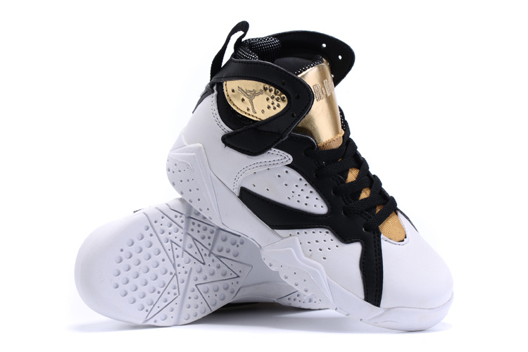 2015 Kids Air Jordan 7 Retro White Gold 