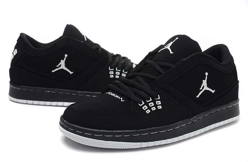 2015 New Air Jordan 1 Low All Black Shoes