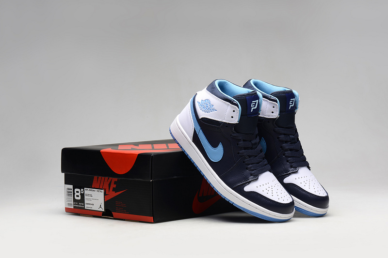 2015 New Air Jordan 1 Retro CP3 White Army Blue Shoes