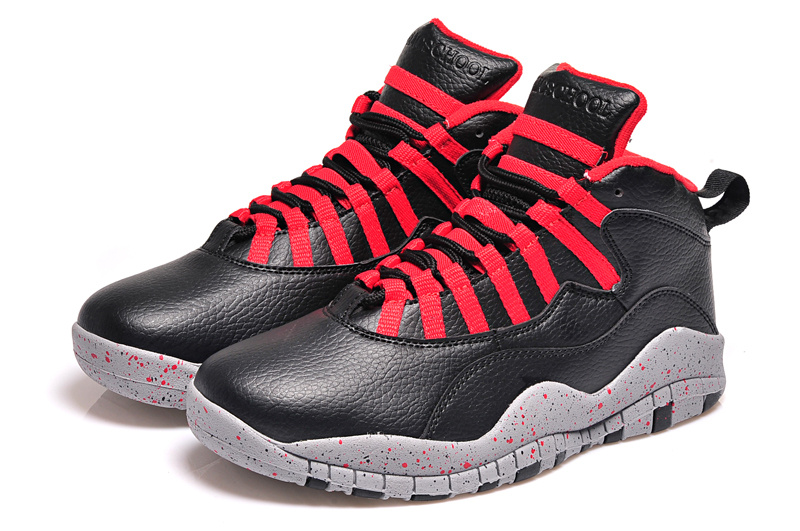 2015 Original Air Jordan 10 Retro Black Red Shoes