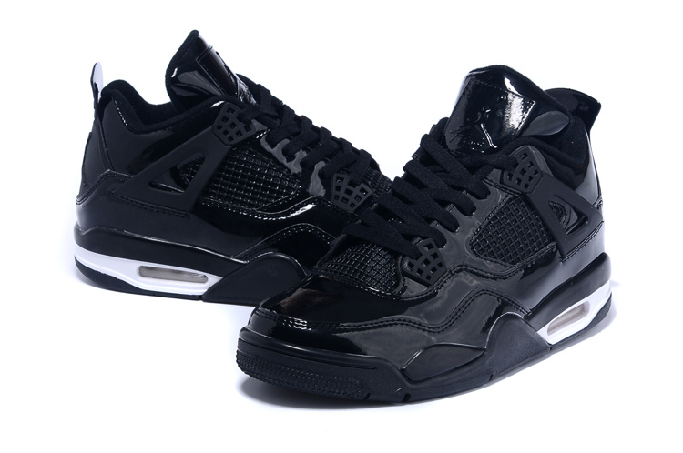 2015 Original Jordan 4 Black White Shoes