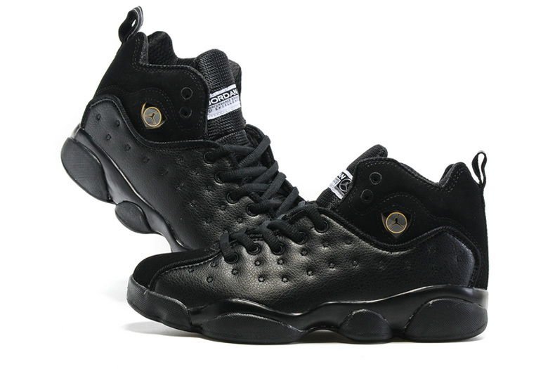 all black team jordans