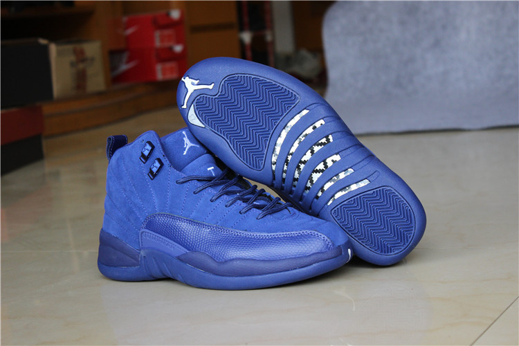 jordan 12 blue suede for sale