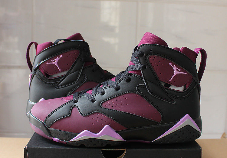 2016 Jordan 7 Mulberry Purple Black Shoes