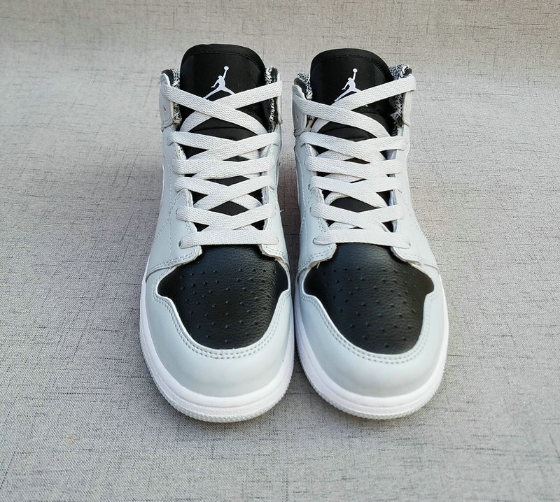 Women Air Jordan 1 Retro Wolf Grey Shoes - Click Image to Close