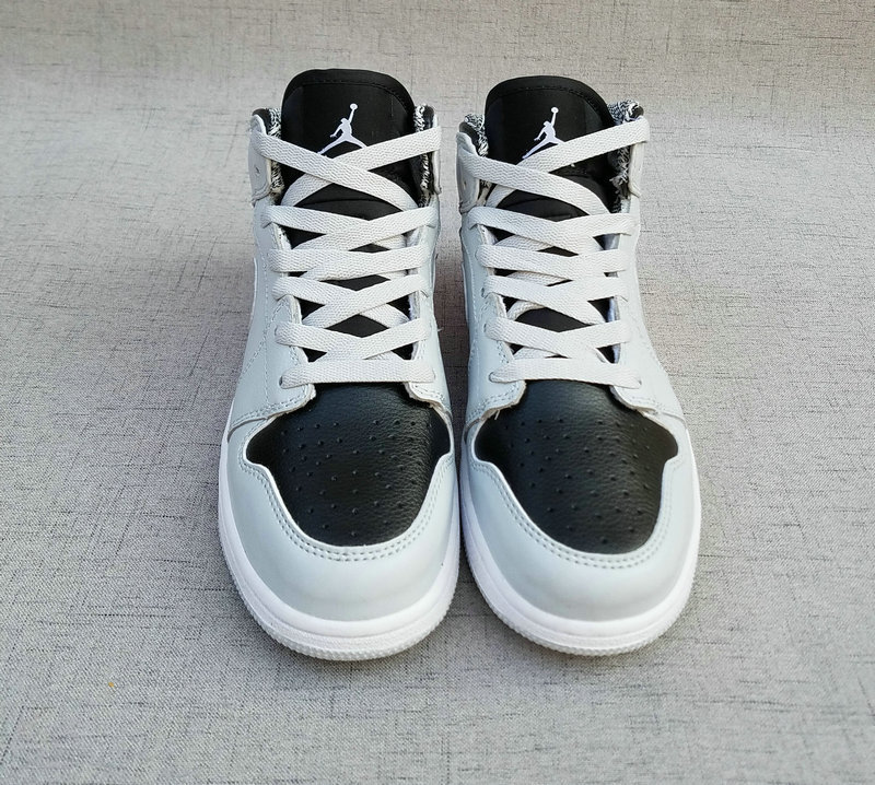 Women Air Jordan 1 Retro Wolf Grey Shoes