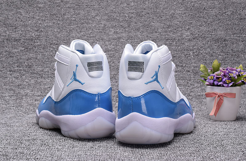 2017 Air Jordan 11 White Royal Blue Shoes