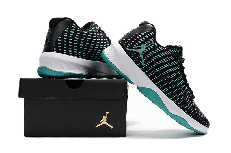 2017 Air Jordan Basketball Shoes Black White Green