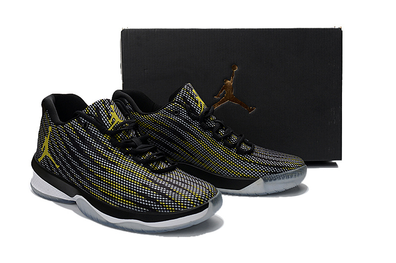 2017 Air Jordan Black Yellow Basketball Shoes