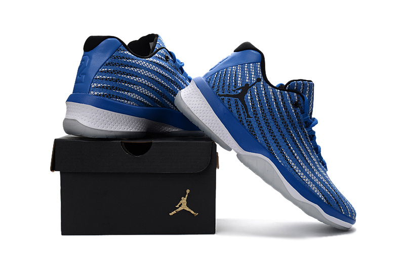 2017 Air Jordan Blue White Basketball Shoes - Click Image to Close
