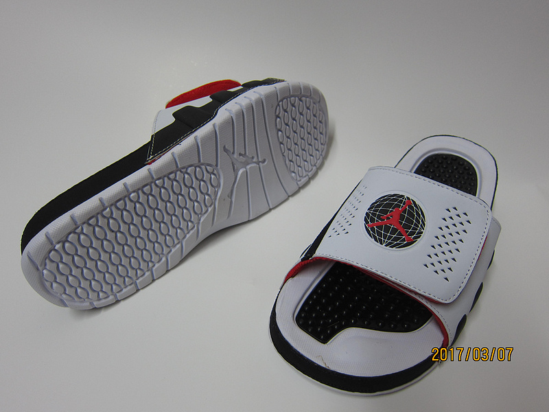 2017 Air Jordan Hydro 9 White Black Red