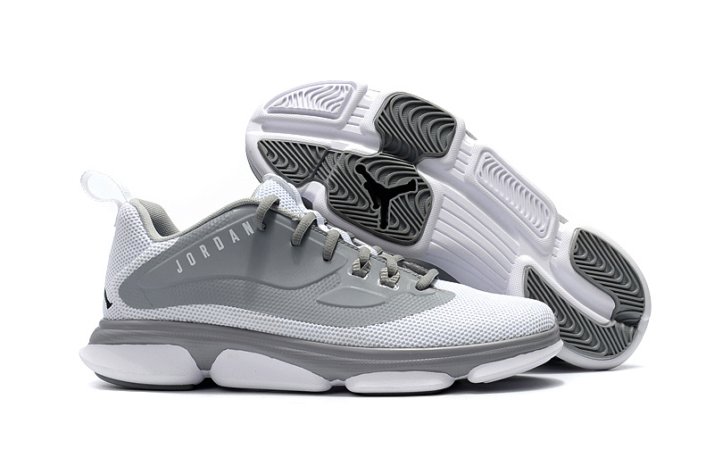 2017 Air Jordan Low White Grey Basketball Shoes