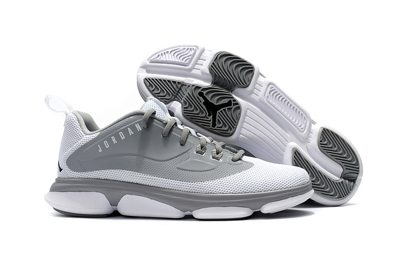 2017 Air Jordan Low White Grey Basketball Shoes - Click Image to Close