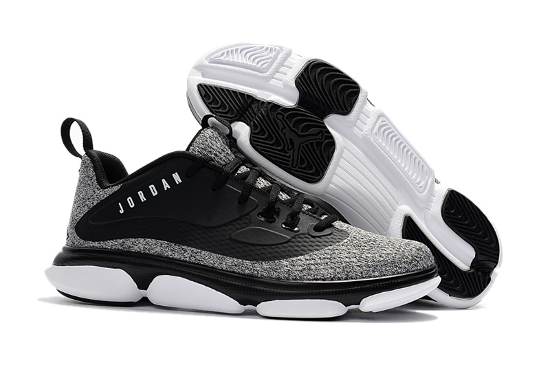 2017 Outdoor Jordan Basketball Shoes Black Grey Shoes