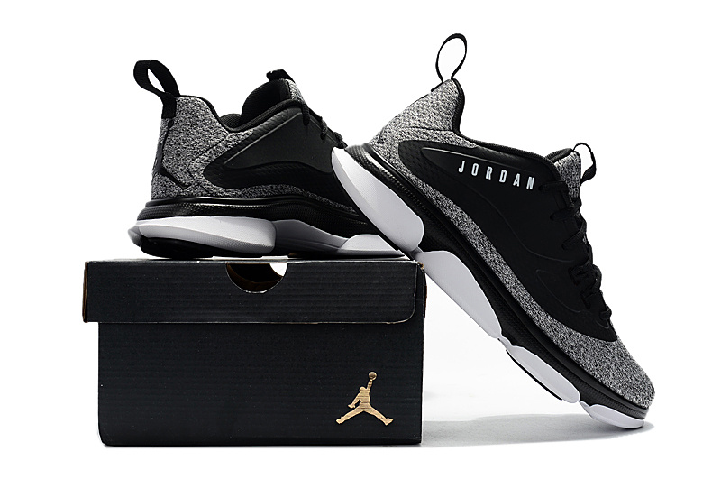 2017 Outdoor Jordan Basketball Shoes Black Grey Shoes
