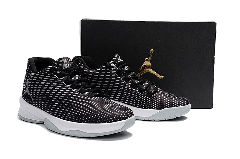 2017 Outdoor Jordan Basketball Shoes Black White Shoes