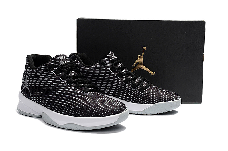 2017 Outdoor Jordan Basketball Shoes Black White Shoes - Click Image to Close