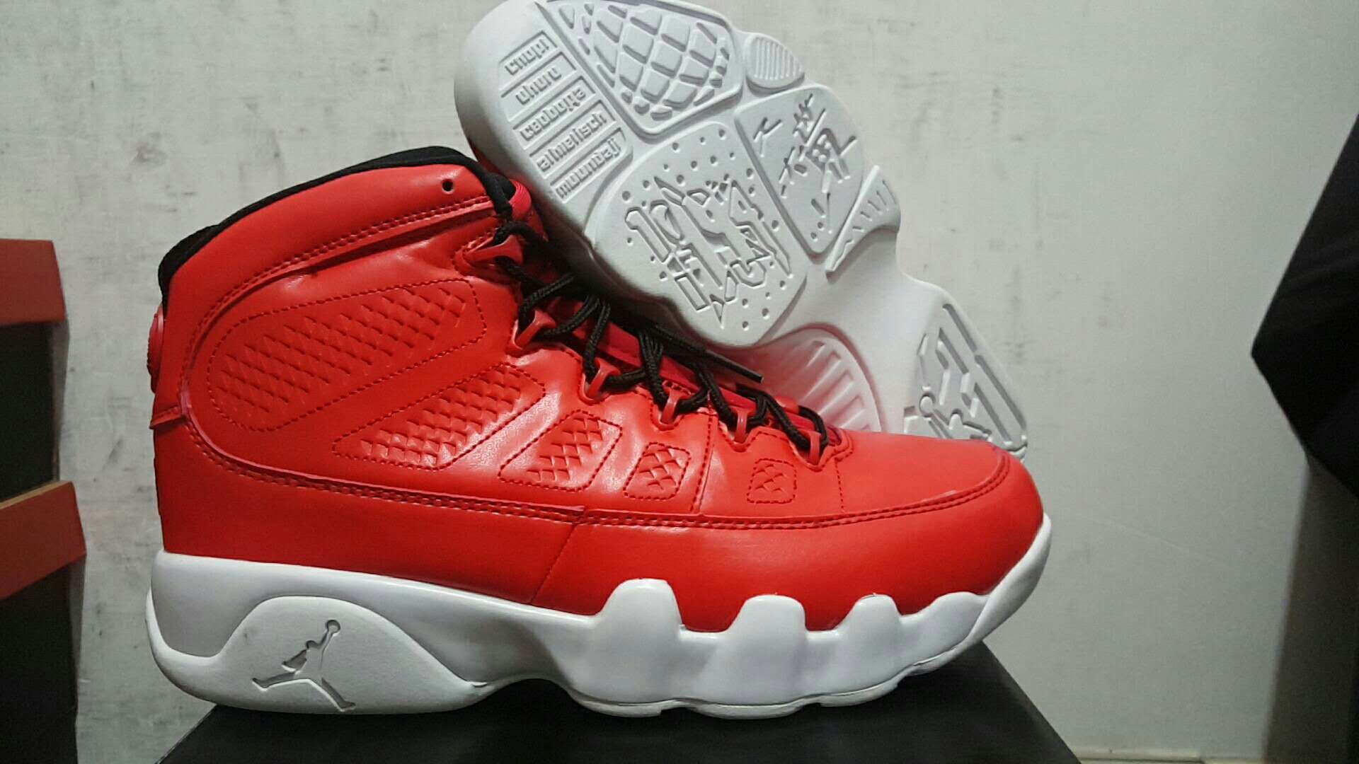 jordan 9 red and black