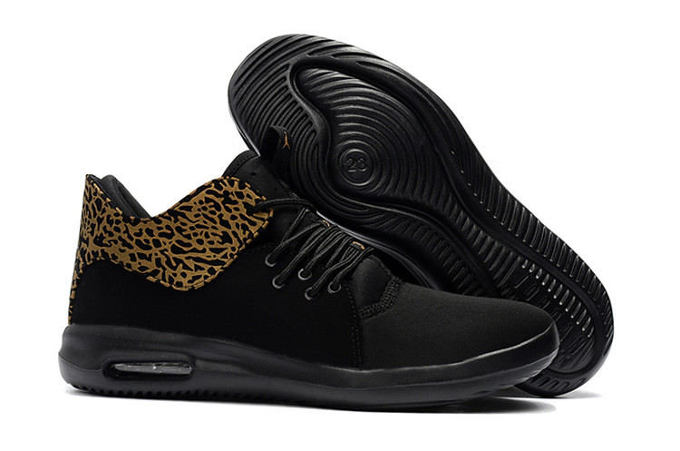 2018 Air Jordan Running Shoes Black Cheetah Print Yellow