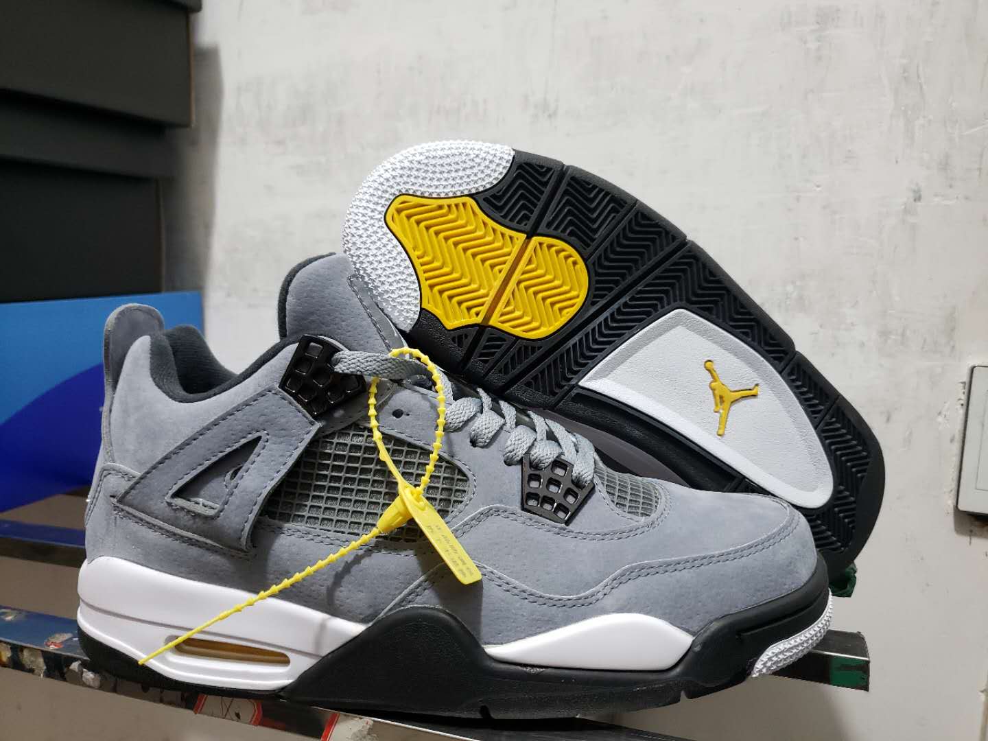 jordan 4 yellow and grey