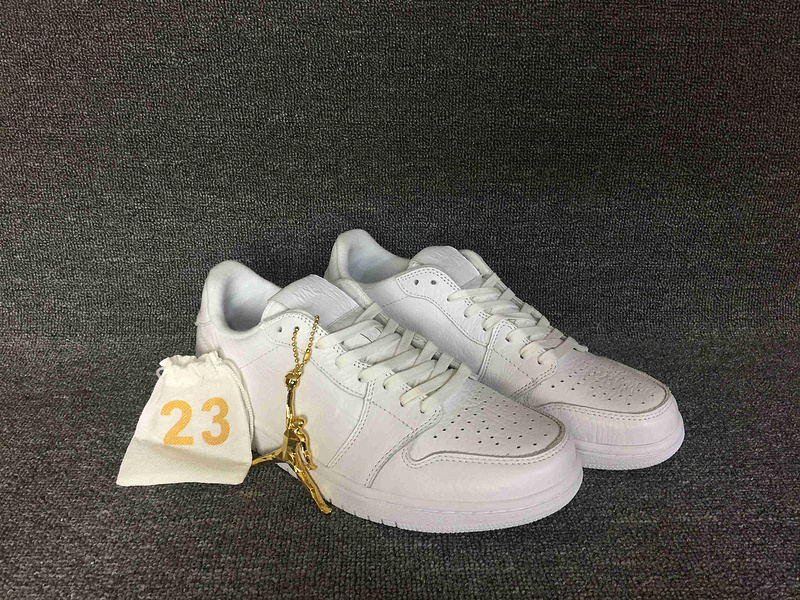 Women Air Jordan 1 Low NS Triple White Shoes