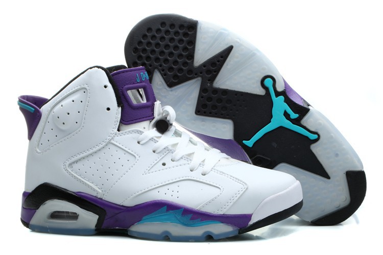 Air Joran 6 White Purple Black For Women