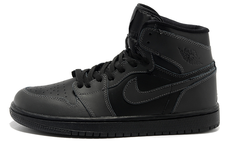 Air Jordan 1 High Black Shoes - Click Image to Close