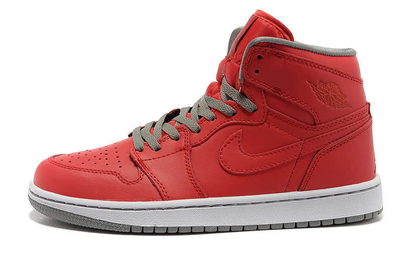 Air Jordan 1 High Red White Shoes - Click Image to Close