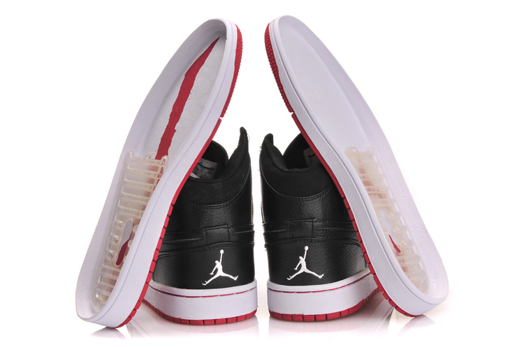Air Jordan 1 Inserted Air Cushion Black White Red Shoes