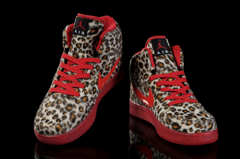 Air Jordan 1 Leopard Red For Women - Click Image to Close