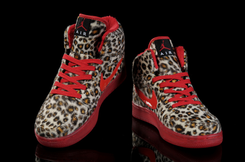 Air Jordan 1 Leopard Red For Kids - Click Image to Close