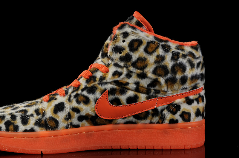 Air Jordan 1 Leopard White Orange For Women