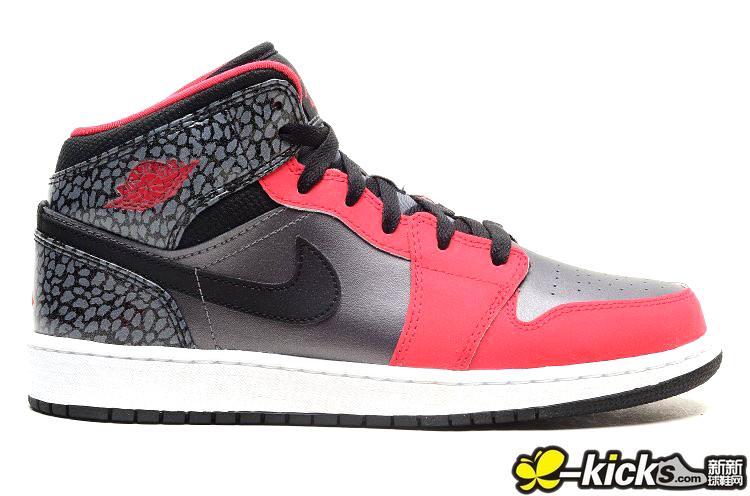Air Jordan 1 Pink Silver Black Shoes For Women - Click Image to Close