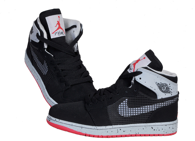 New Arrival Jordan 1 Retro 89 Black Grey Red Shoes