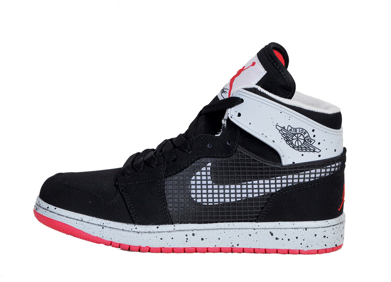 New Arrival Jordan 1 Retro 89 Black Grey Red Shoes